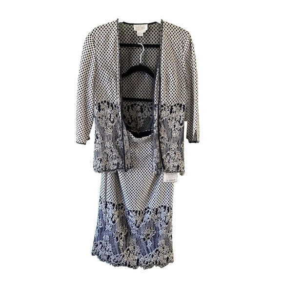 Bob Mackie Boutique Womens Medium NEW VINTAGE Skirt Blouse Formal Party Wedding - Picture 3 of 16